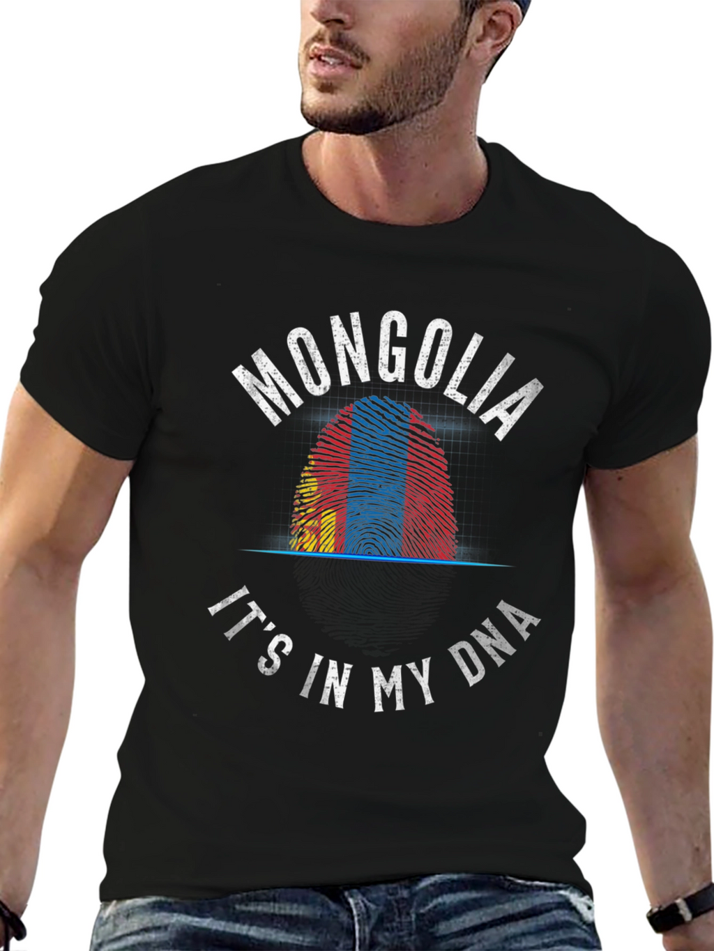 Mongolia DNA Fingerprint T-Shirt
