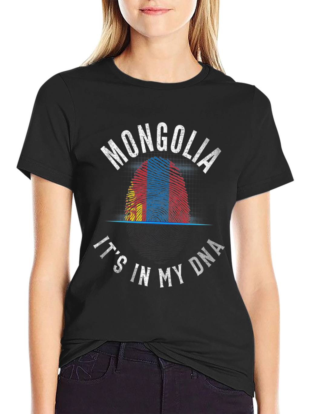 Mongolia DNA Fingerprint T-Shirt