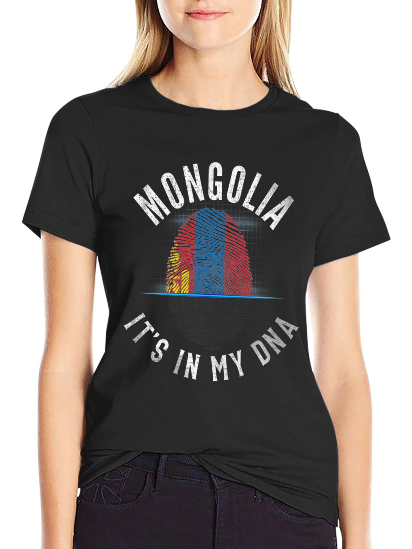 Mongolia DNA Fingerprint T-Shirt