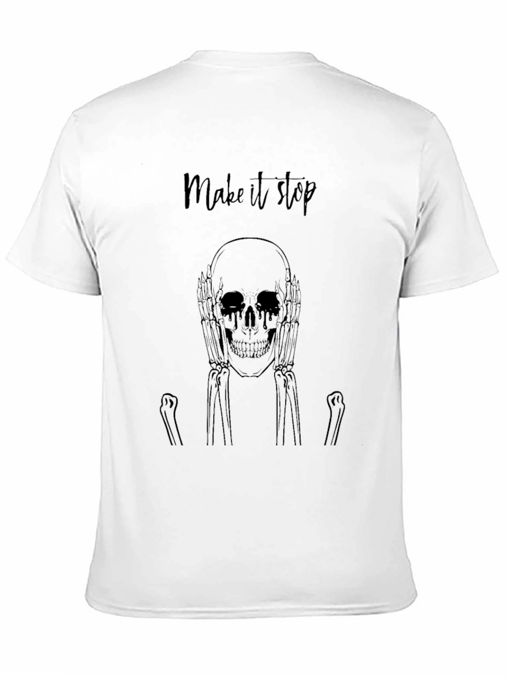 Make It Stop Skeleton Graphic Tee