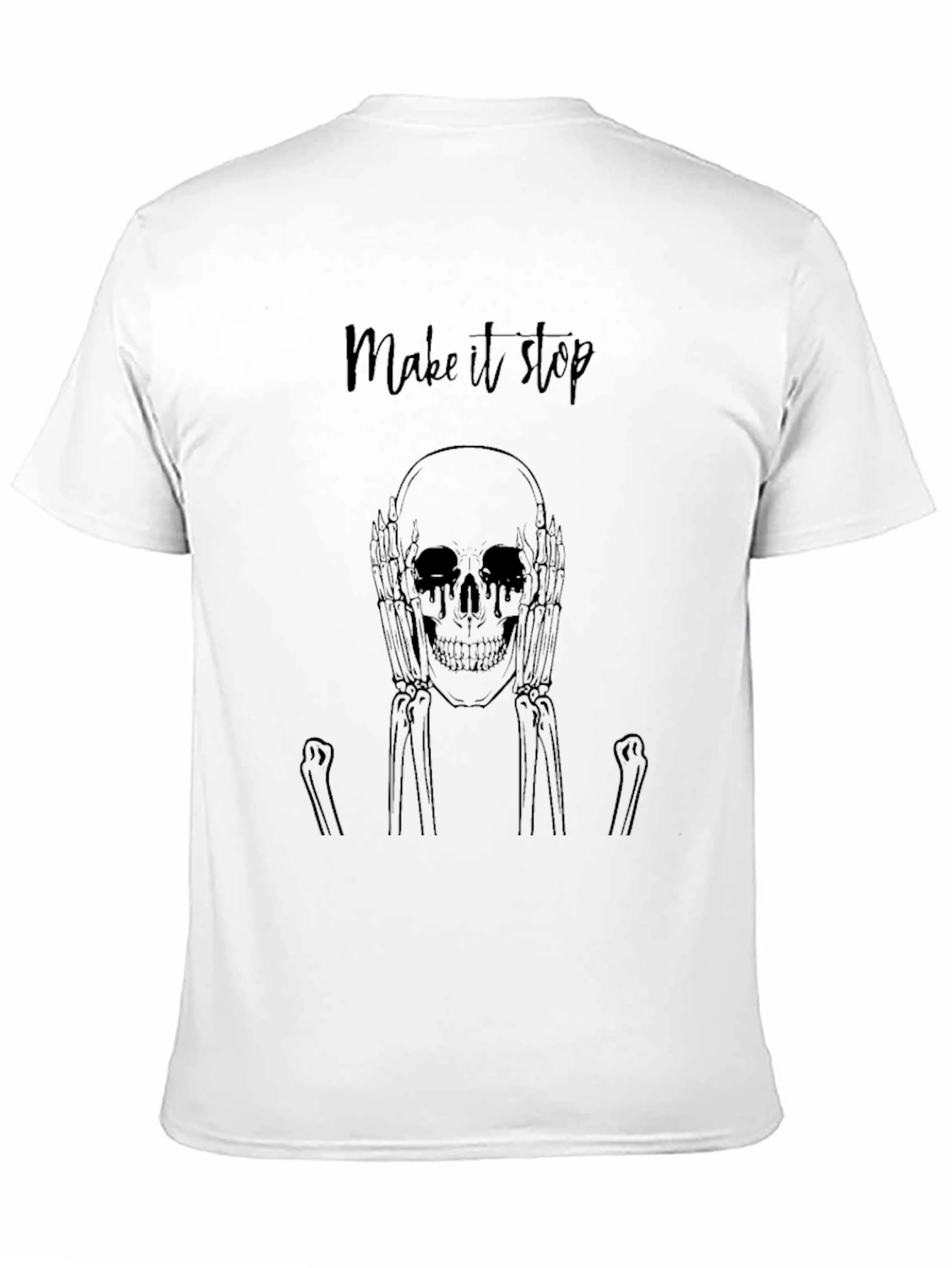 Make It Stop Skeleton Graphic Tee