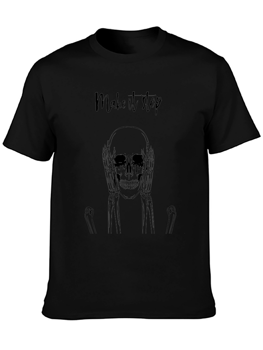 Make It Stop Skeleton Graphic Tee