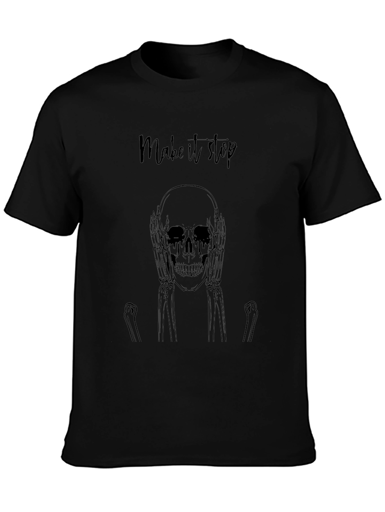 Make It Stop Skeleton Graphic Tee