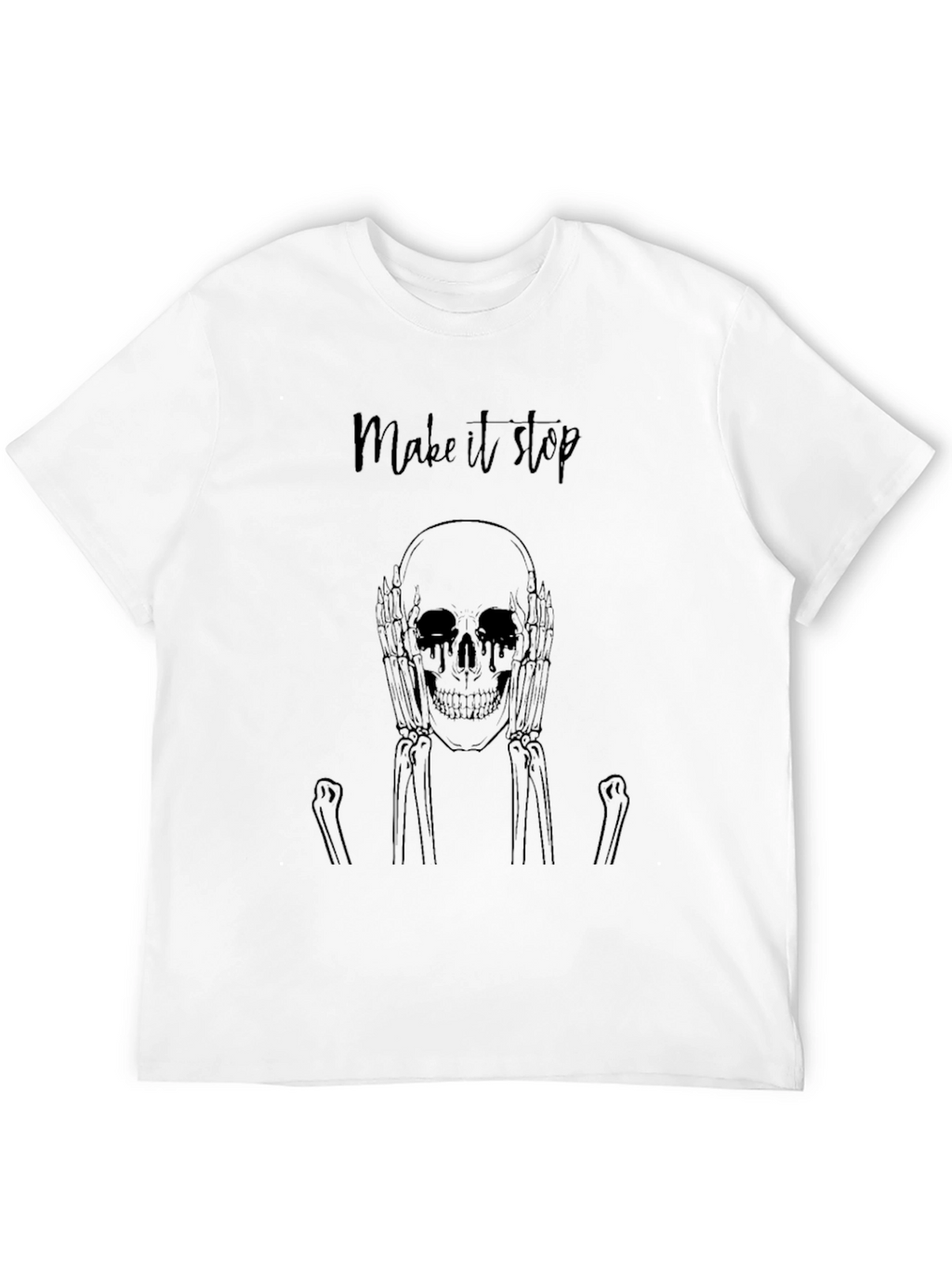 Make It Stop Skeleton Graphic Tee
