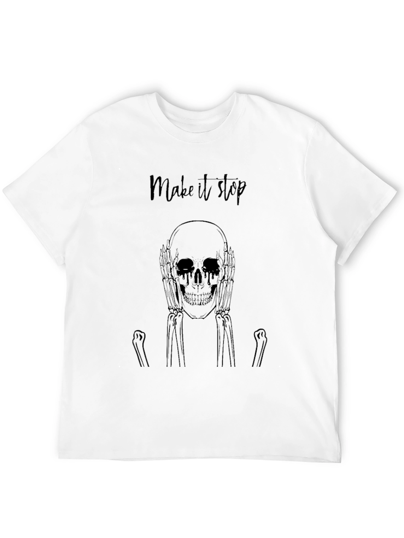 Make It Stop Skeleton Graphic Tee