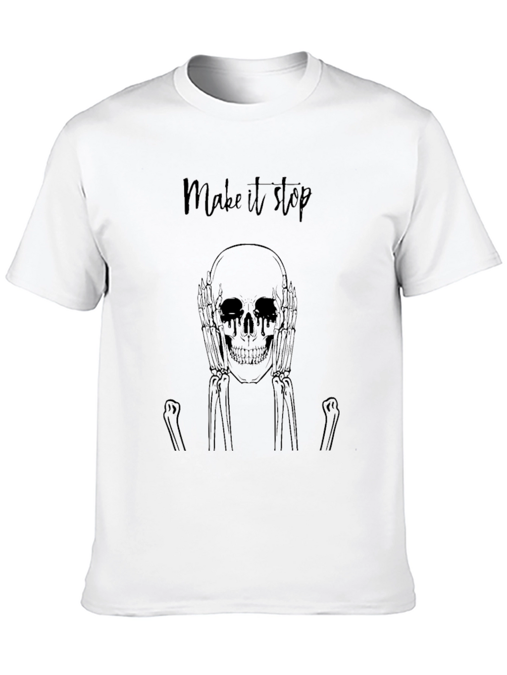 Make It Stop Skeleton Graphic Tee