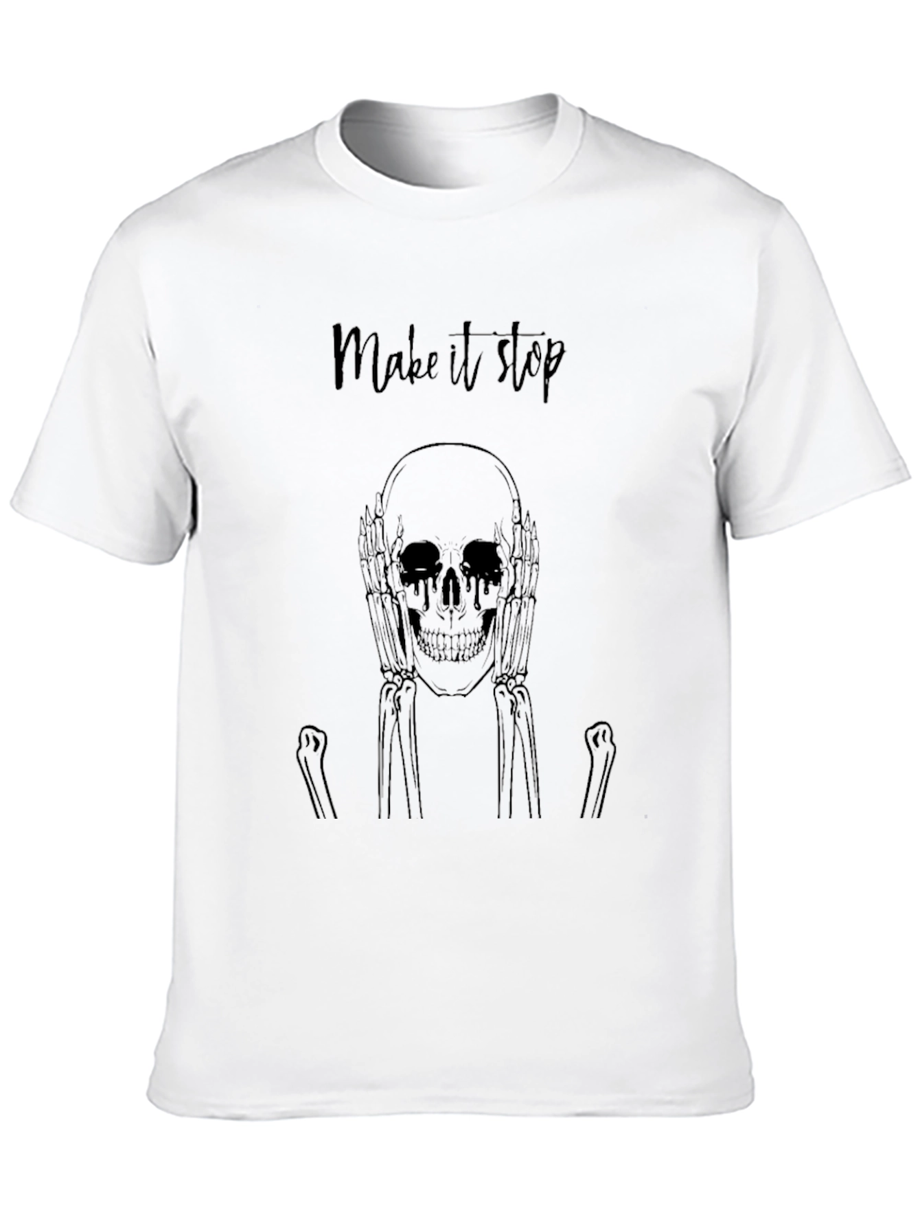 Make It Stop Skeleton Graphic Tee