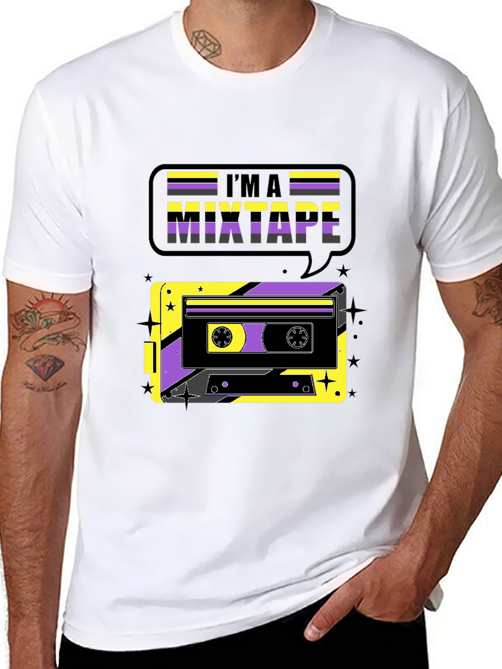 Im A Mixtape Retro Cassette Tape Graphic T-Shirt