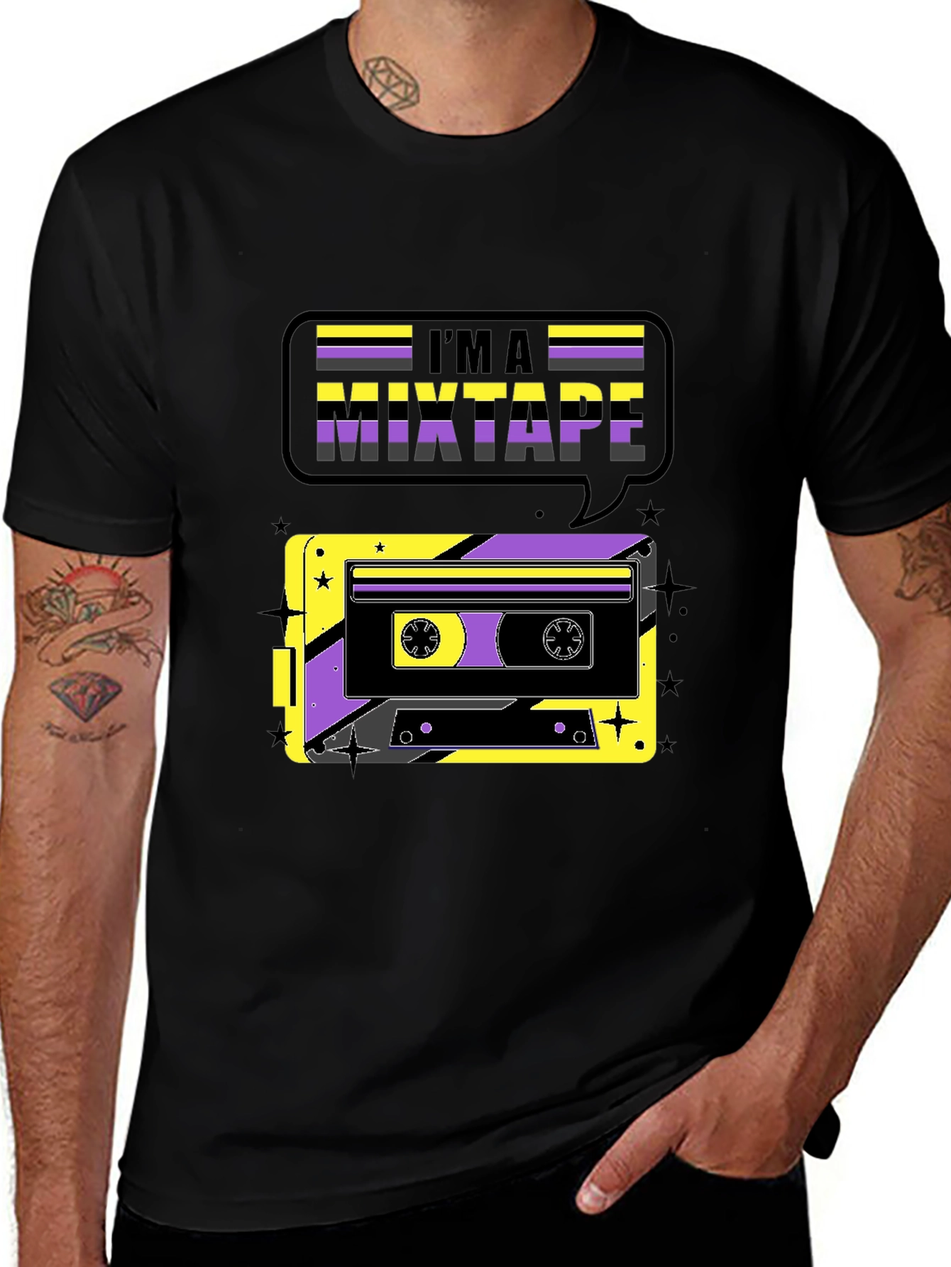 Im A Mixtape Retro Cassette Tape Graphic T-Shirt