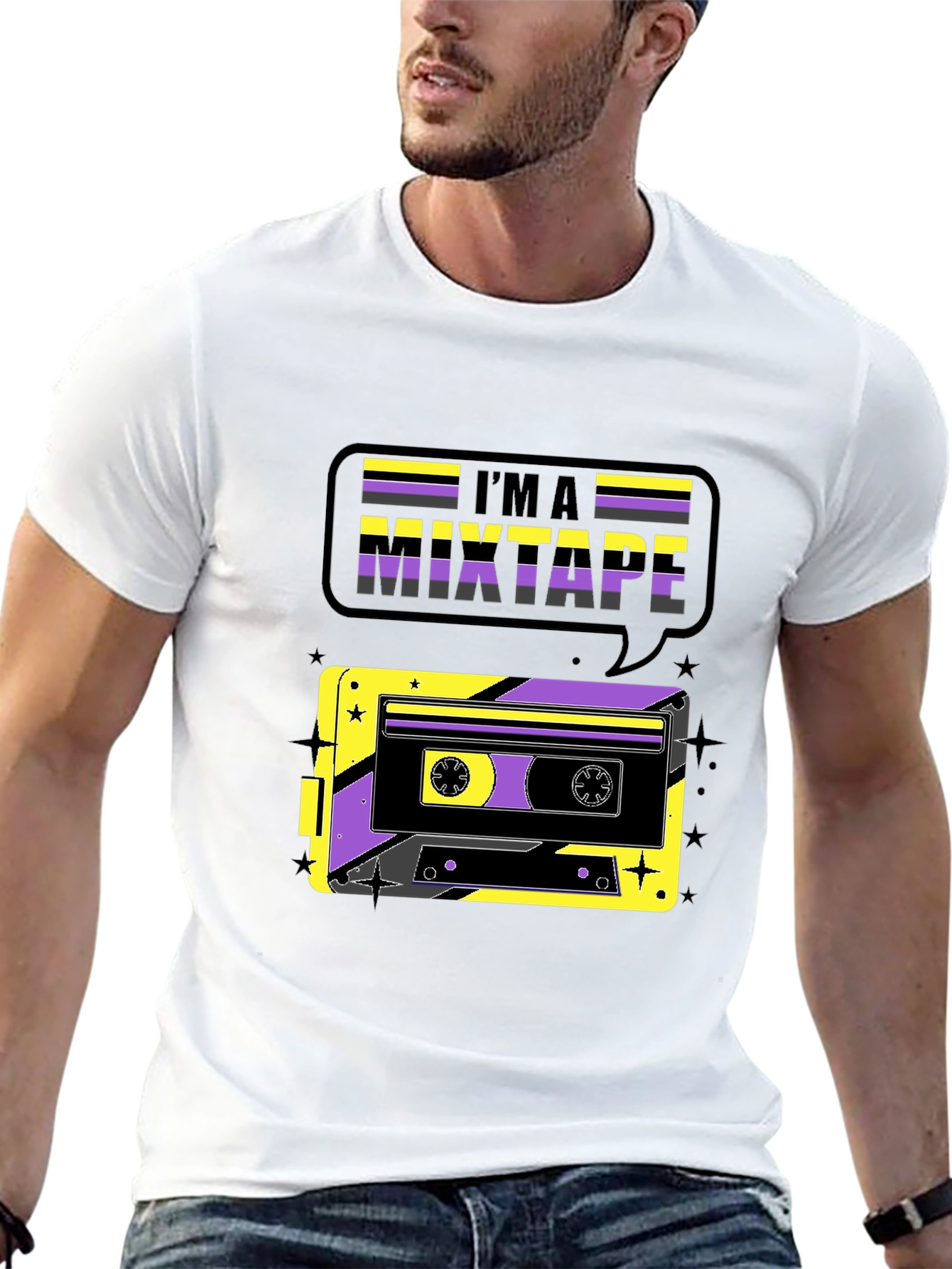 Im A Mixtape Retro Cassette Tape Graphic T-Shirt