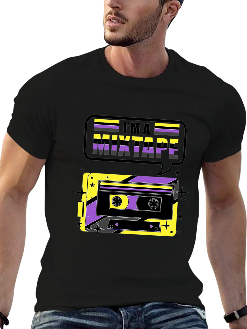 Im A Mixtape Retro Cassette Tape Graphic T-Shirt