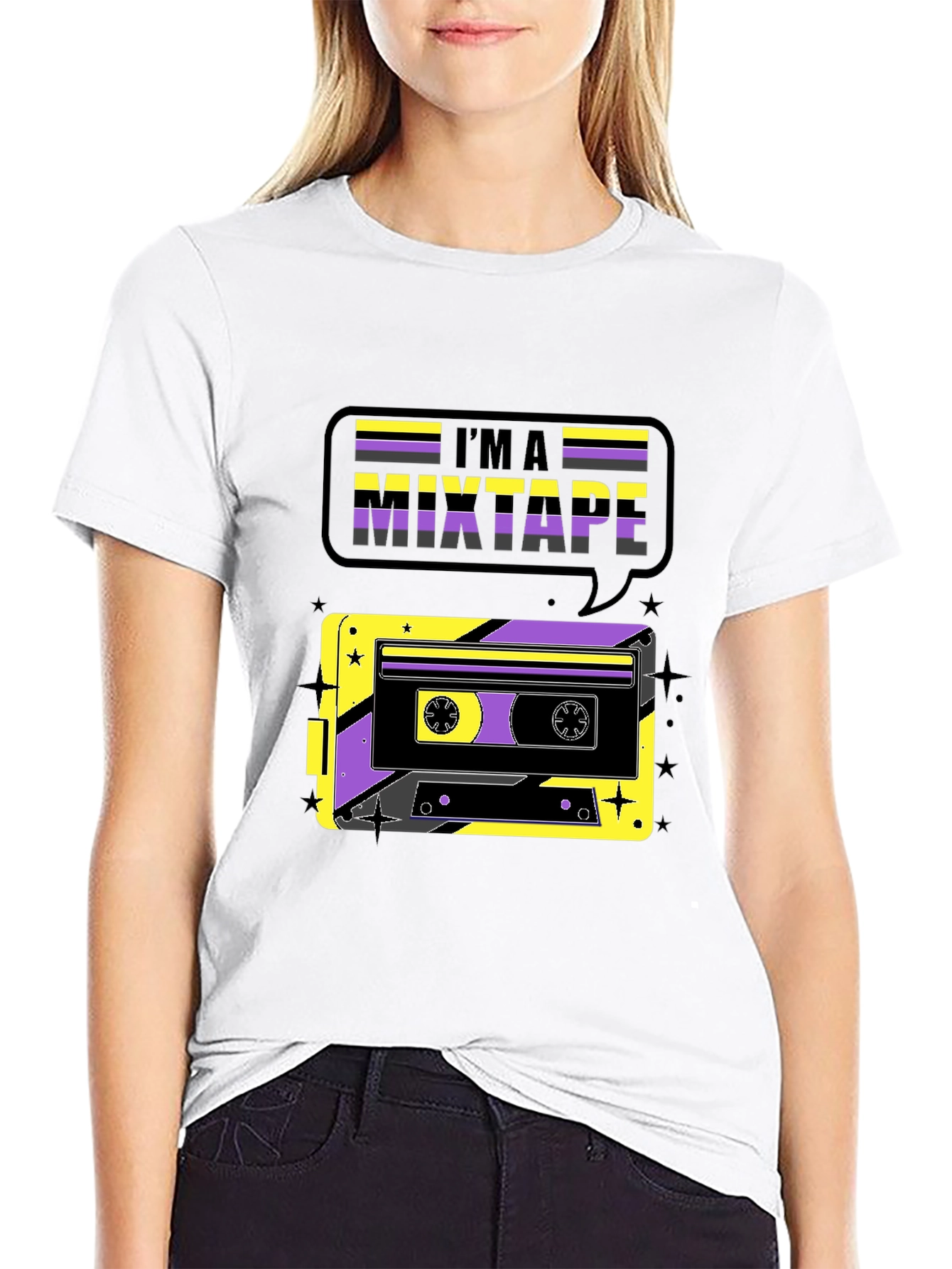 Im A Mixtape Retro Cassette Tape Graphic T-Shirt