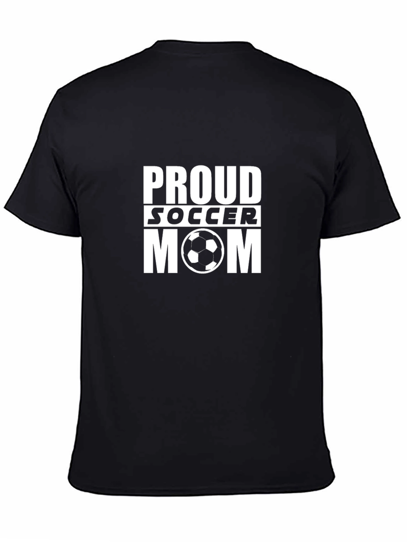 Proud Soccer Mom Black T-Shirt