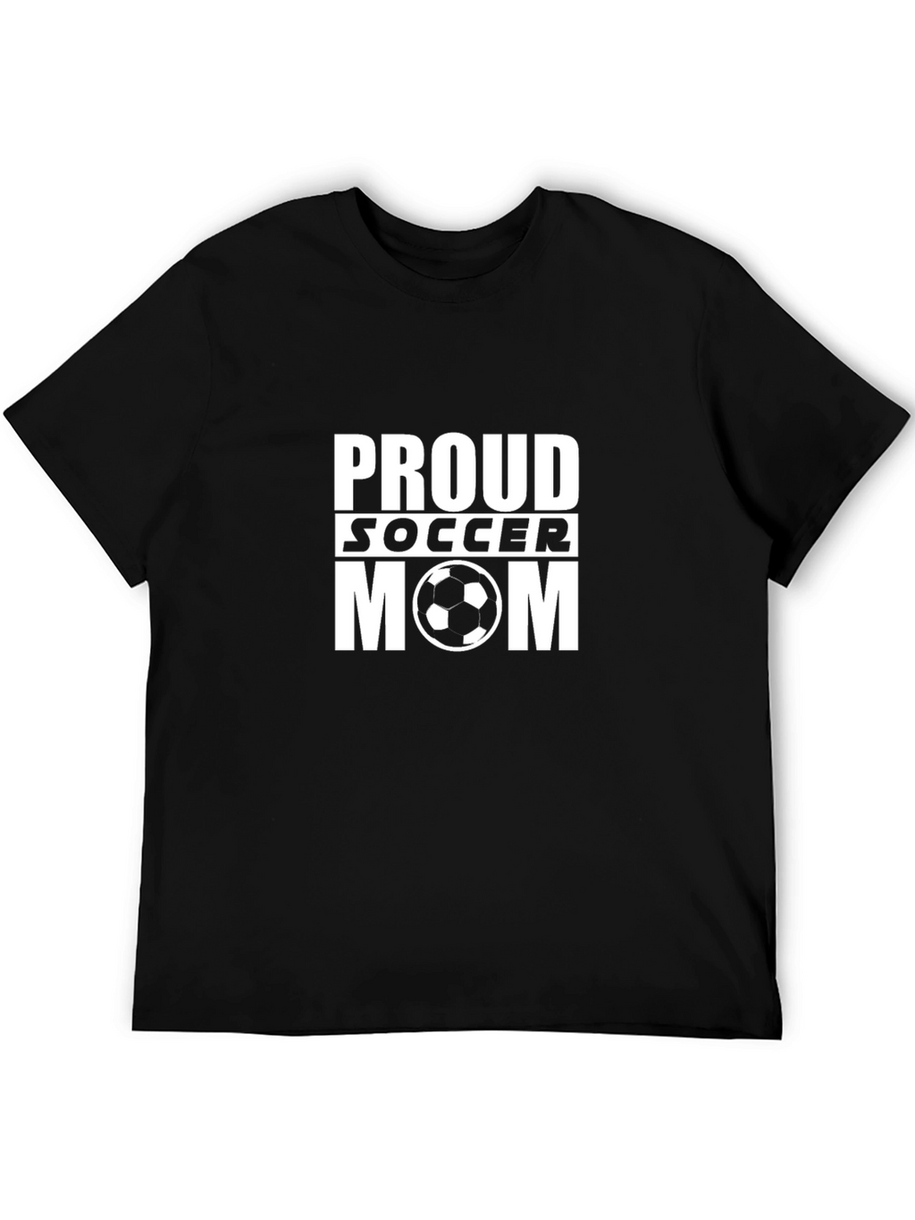 Proud Soccer Mom Black T-Shirt