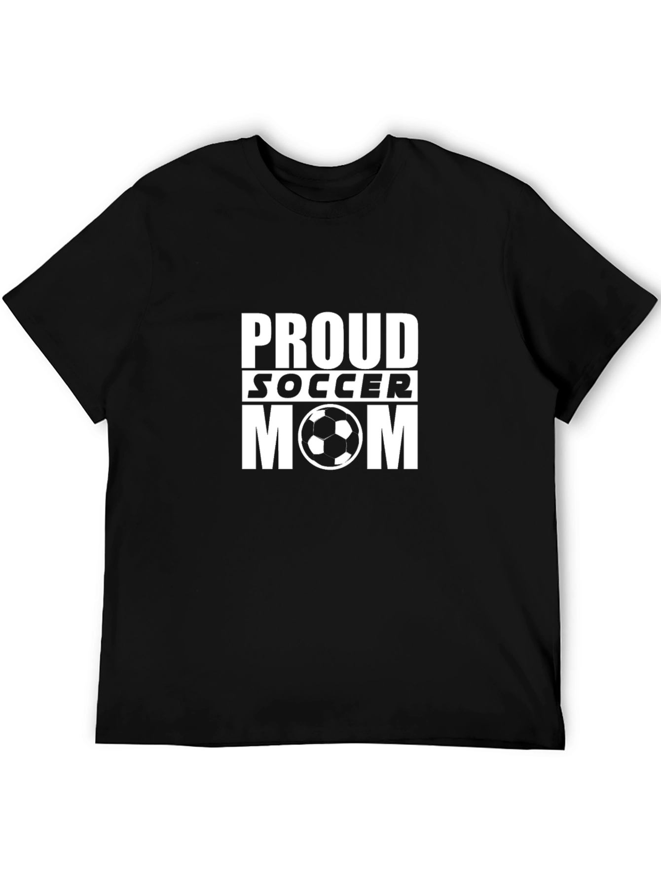 Proud Soccer Mom Black T-Shirt