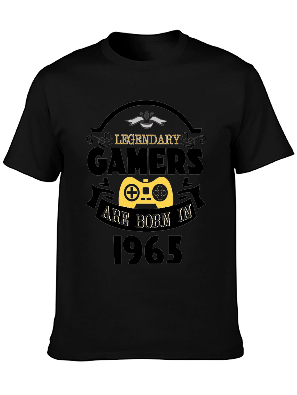 Legendary Gamers Born in 1965 Black T-Shirt