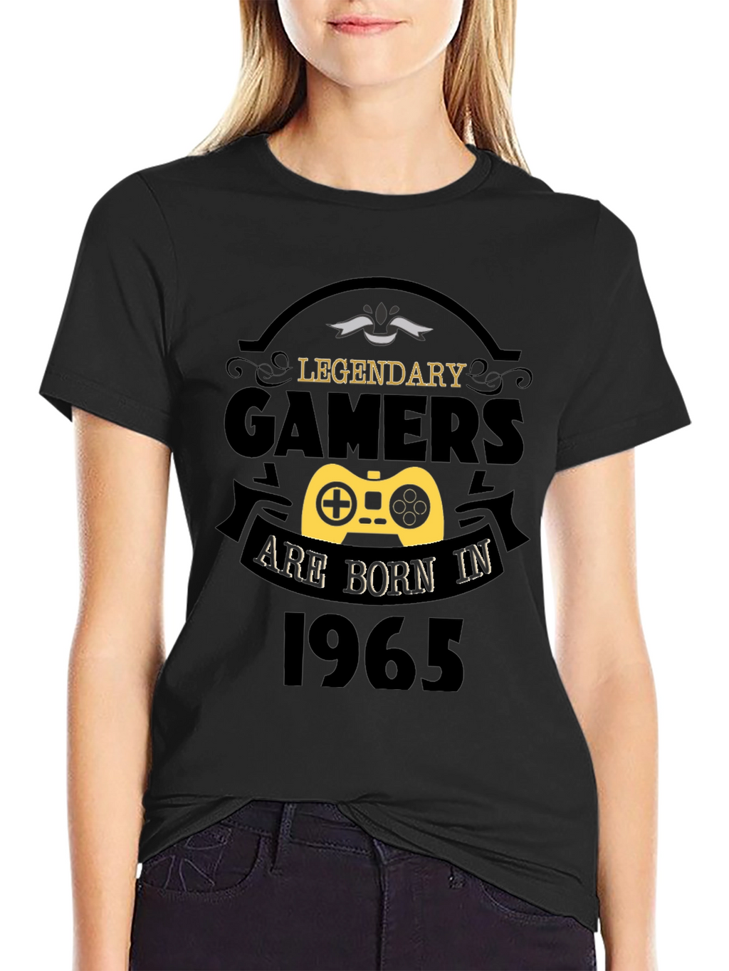 Legendary Gamers Born in 1965 Black T-Shirt