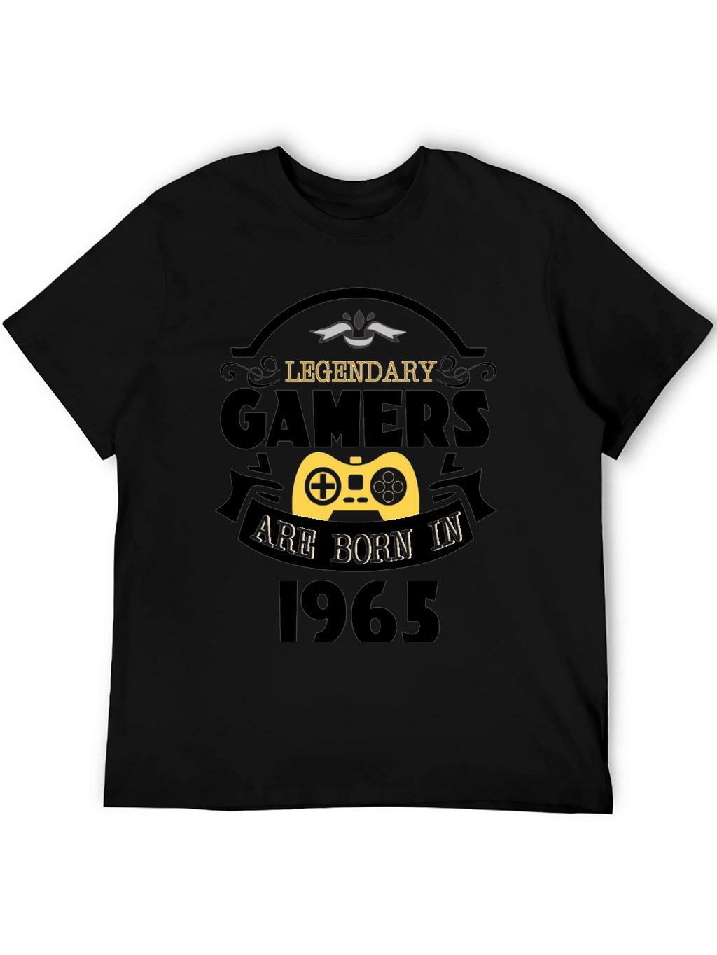 Legendary Gamers Born in 1965 Black T-Shirt