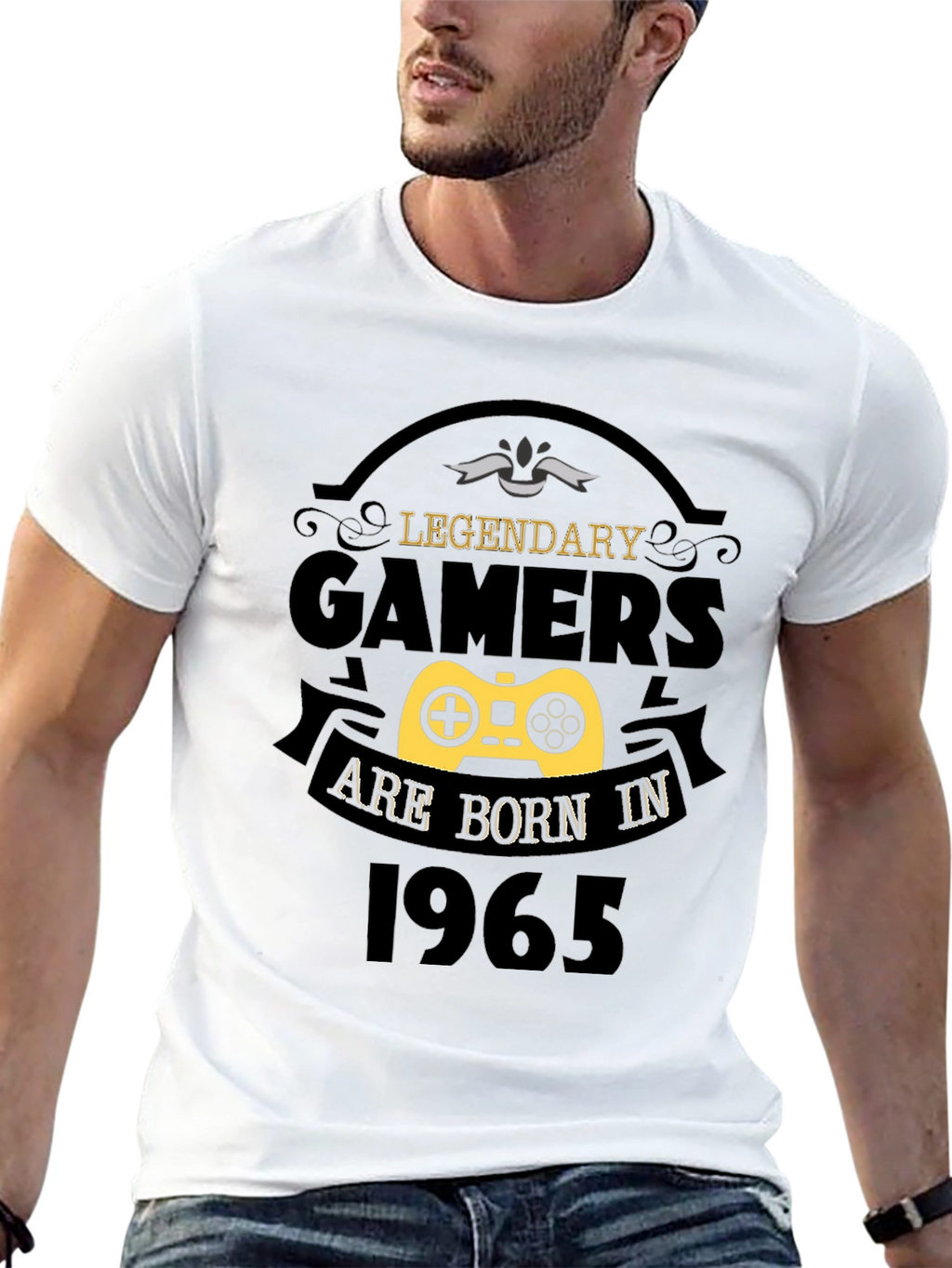 Legendary Gamers Born in 1965 Black T-Shirt
