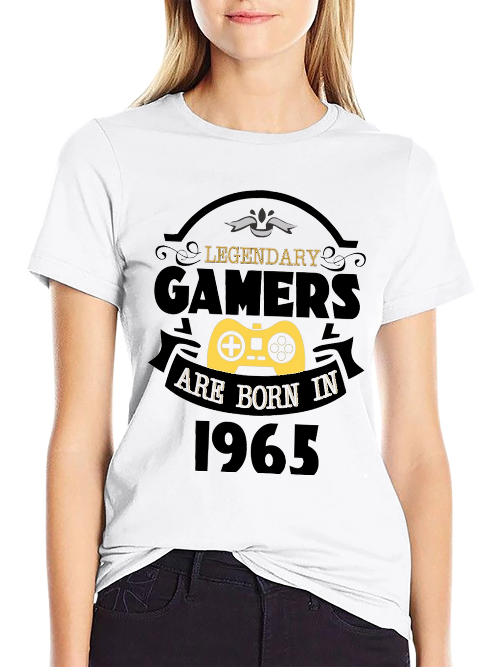 Legendary Gamers Born in 1965 Black T-Shirt