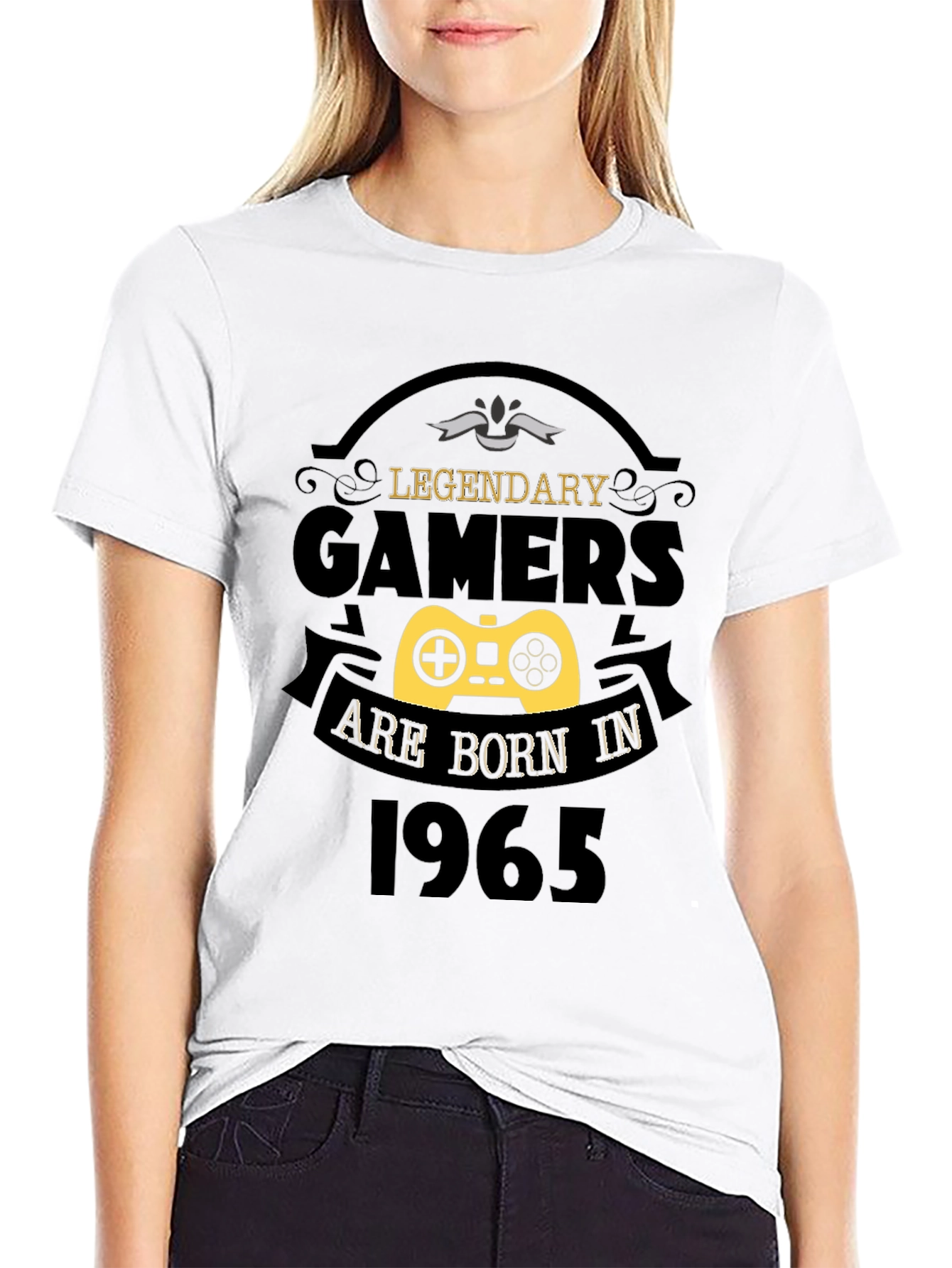 Legendary Gamers Born in 1965 Black T-Shirt