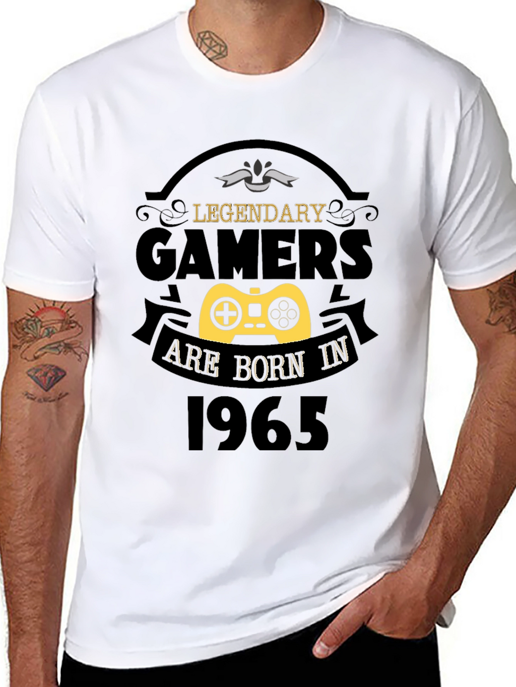 Legendary Gamers Born in 1965 Black T-Shirt