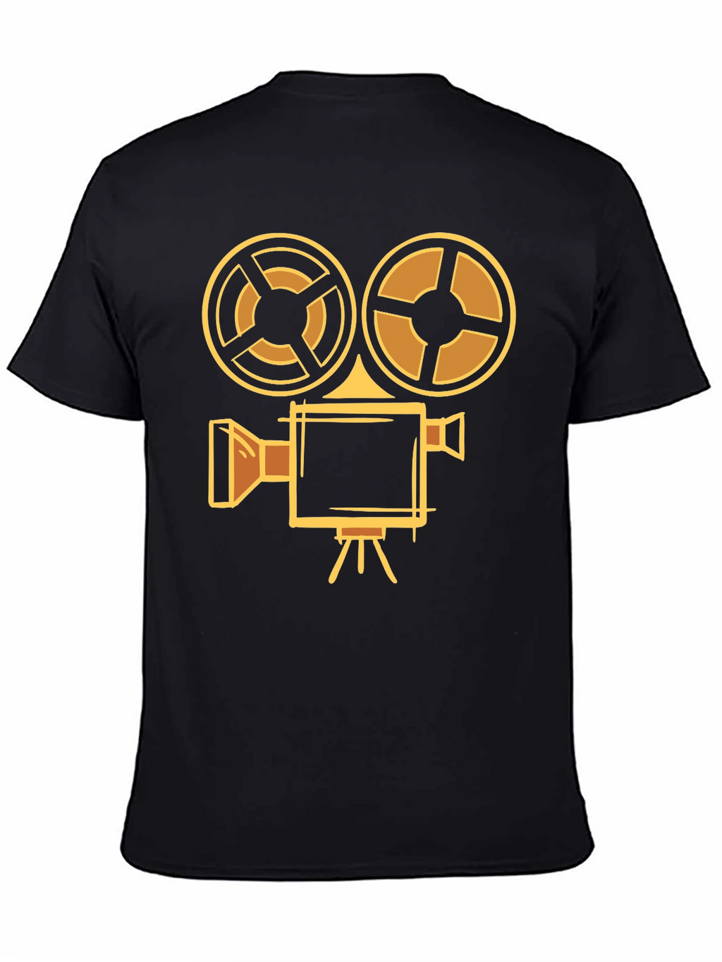 Retro Camera T-Shirt - Black