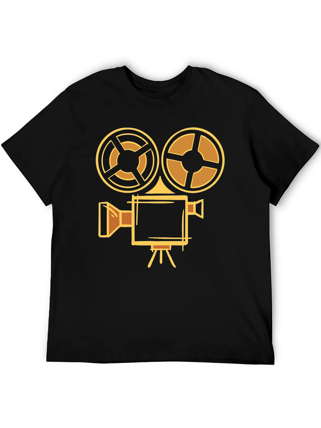 Retro Camera T-Shirt - Black