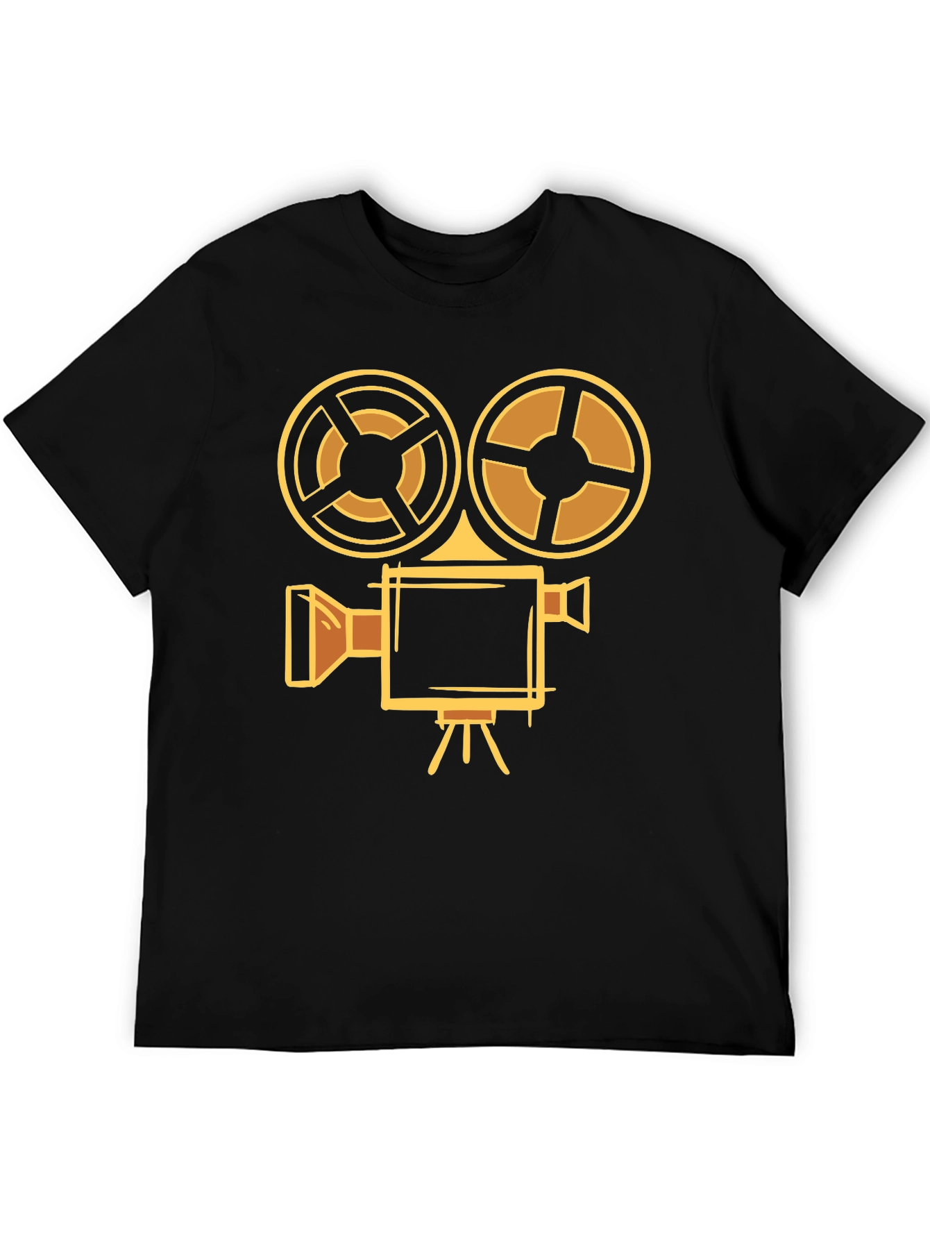 Retro Camera T-Shirt - Black