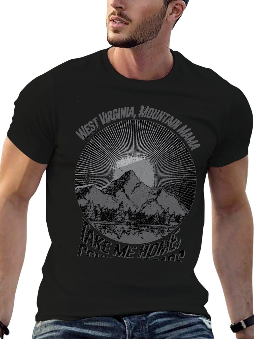 West Virginia Mountain Mama Graphic T-Shirt