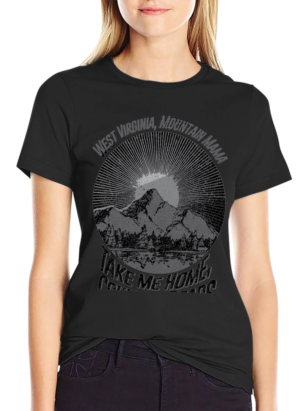 West Virginia Mountain Mama Graphic T-Shirt