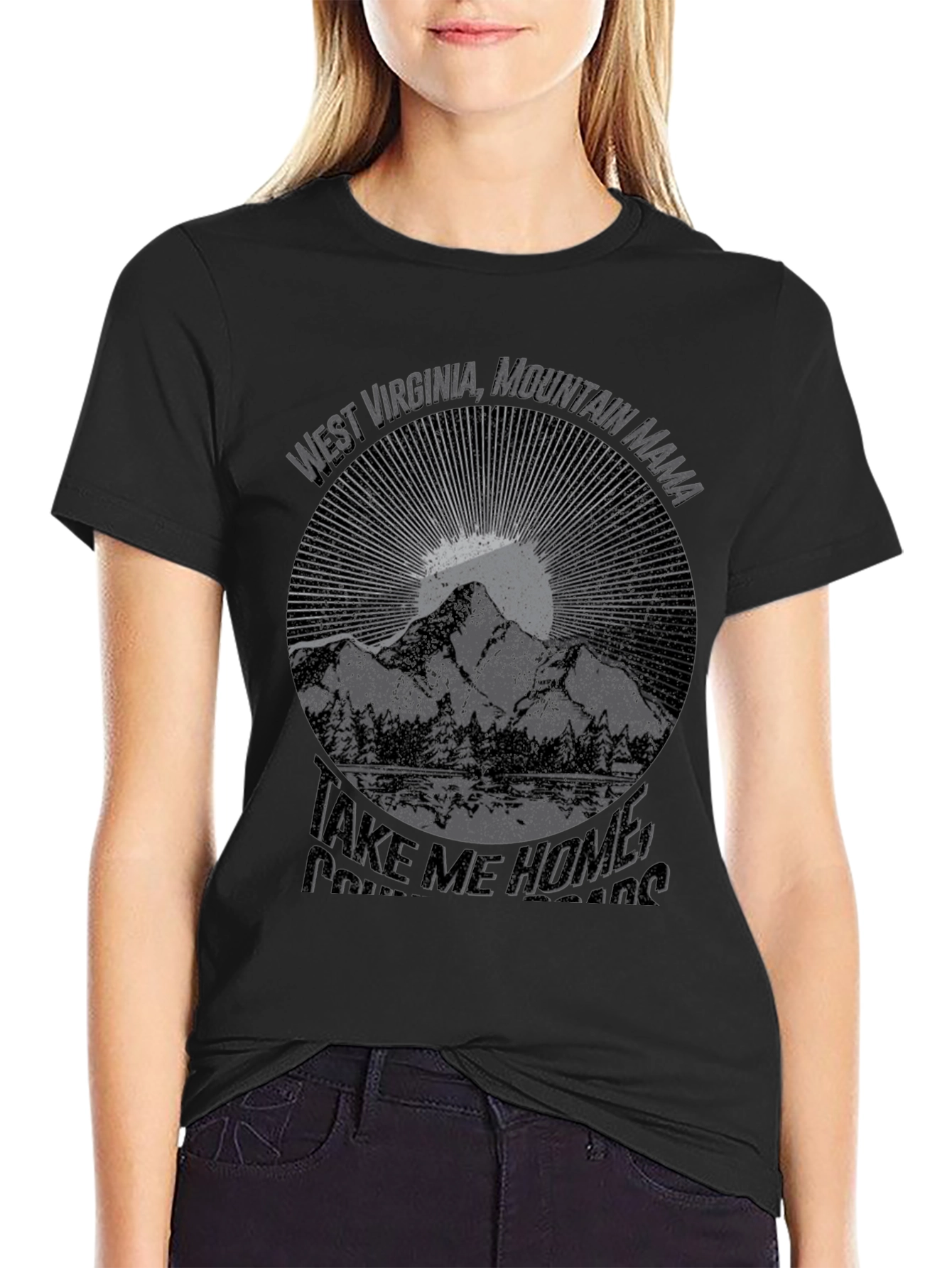 West Virginia Mountain Mama Graphic T-Shirt