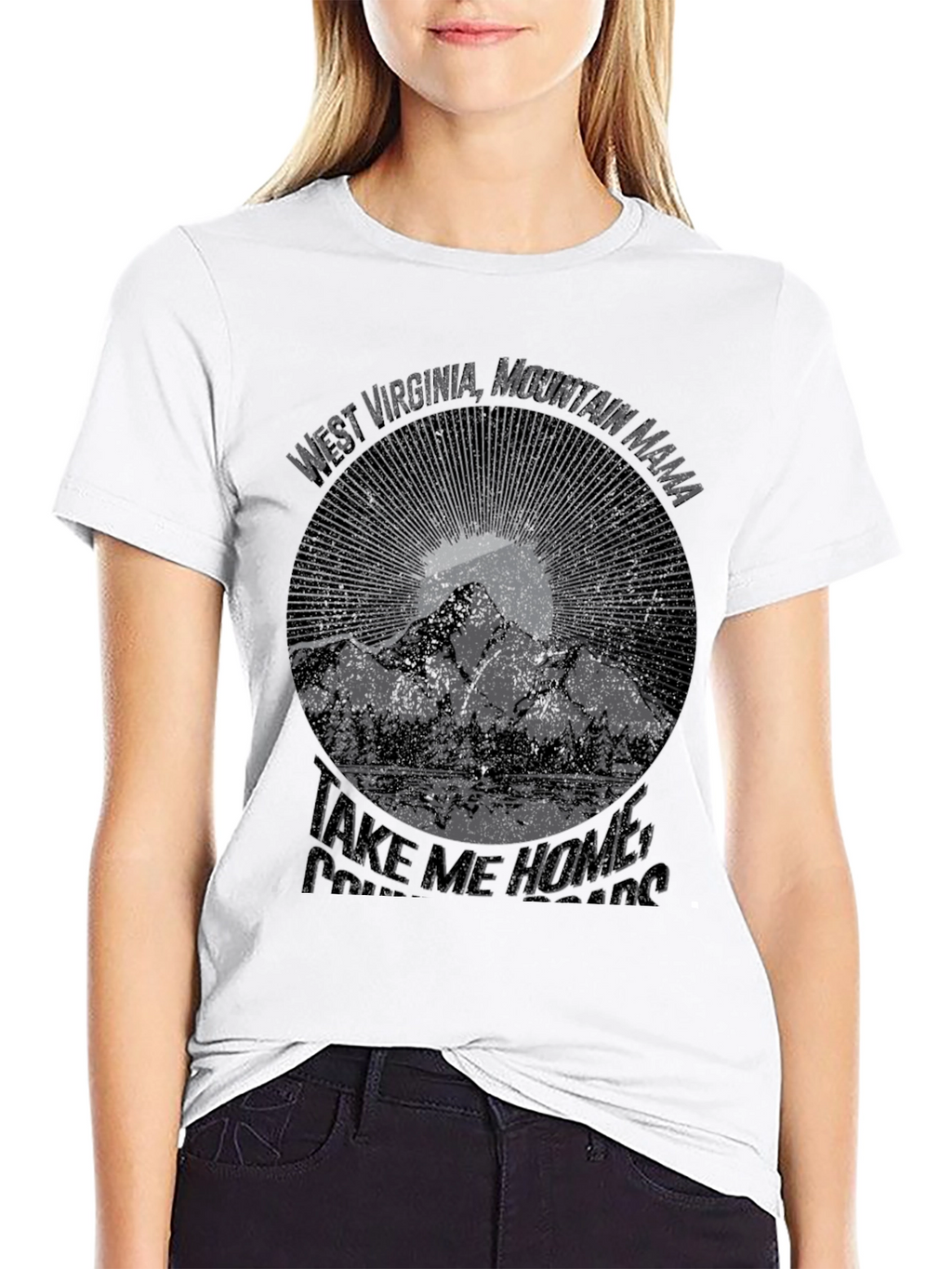 West Virginia Mountain Mama Graphic T-Shirt