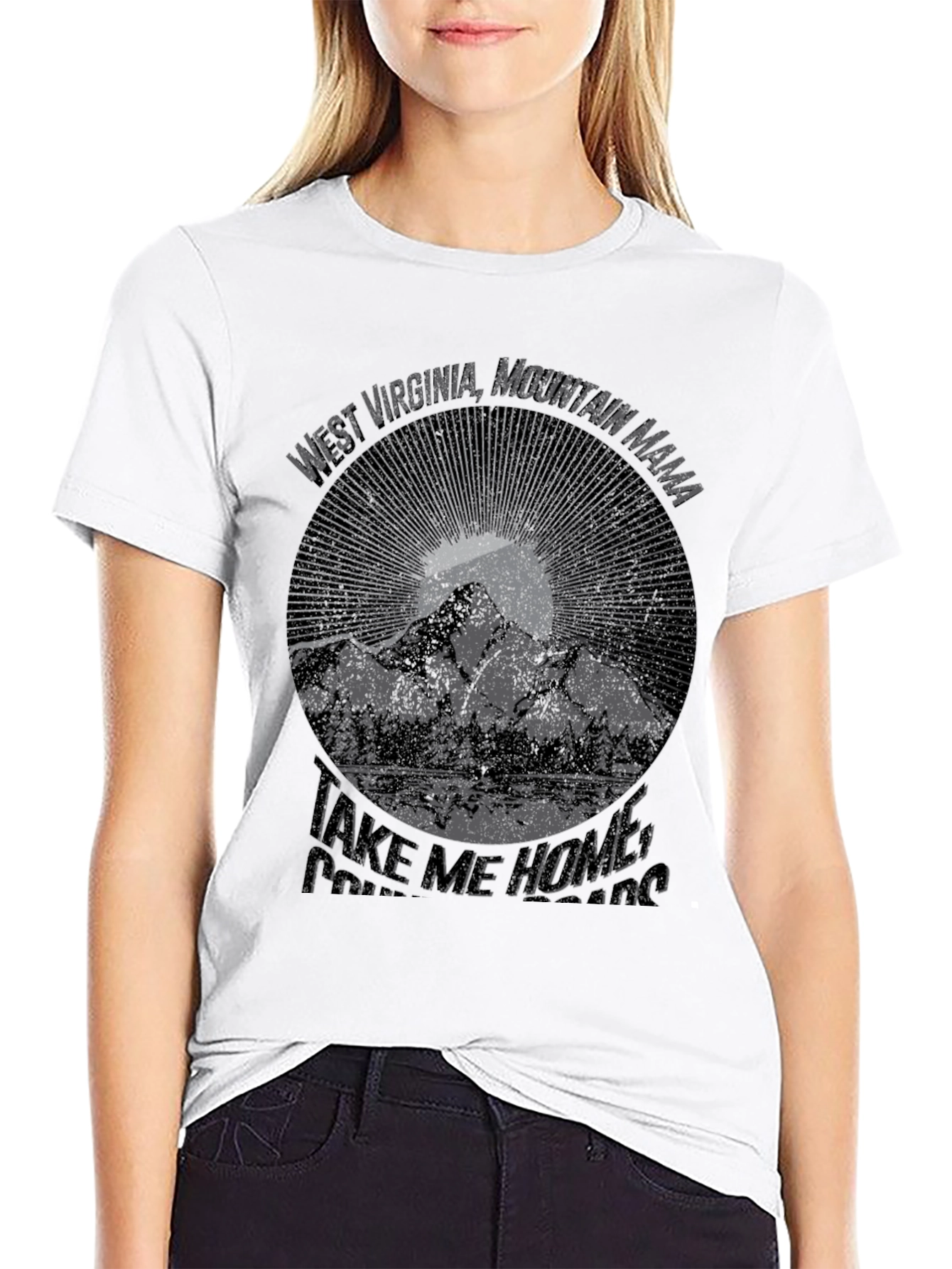 West Virginia Mountain Mama Graphic T-Shirt