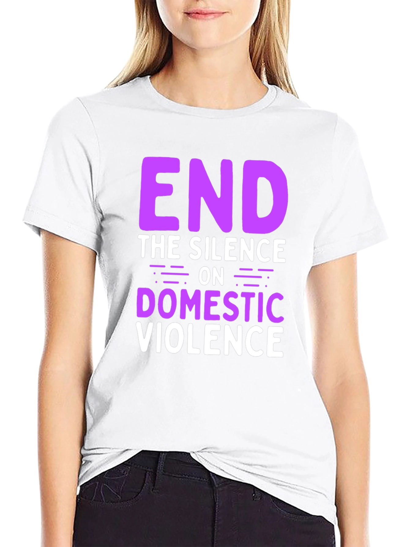 End Domestic Violence Graphic T-Shirt