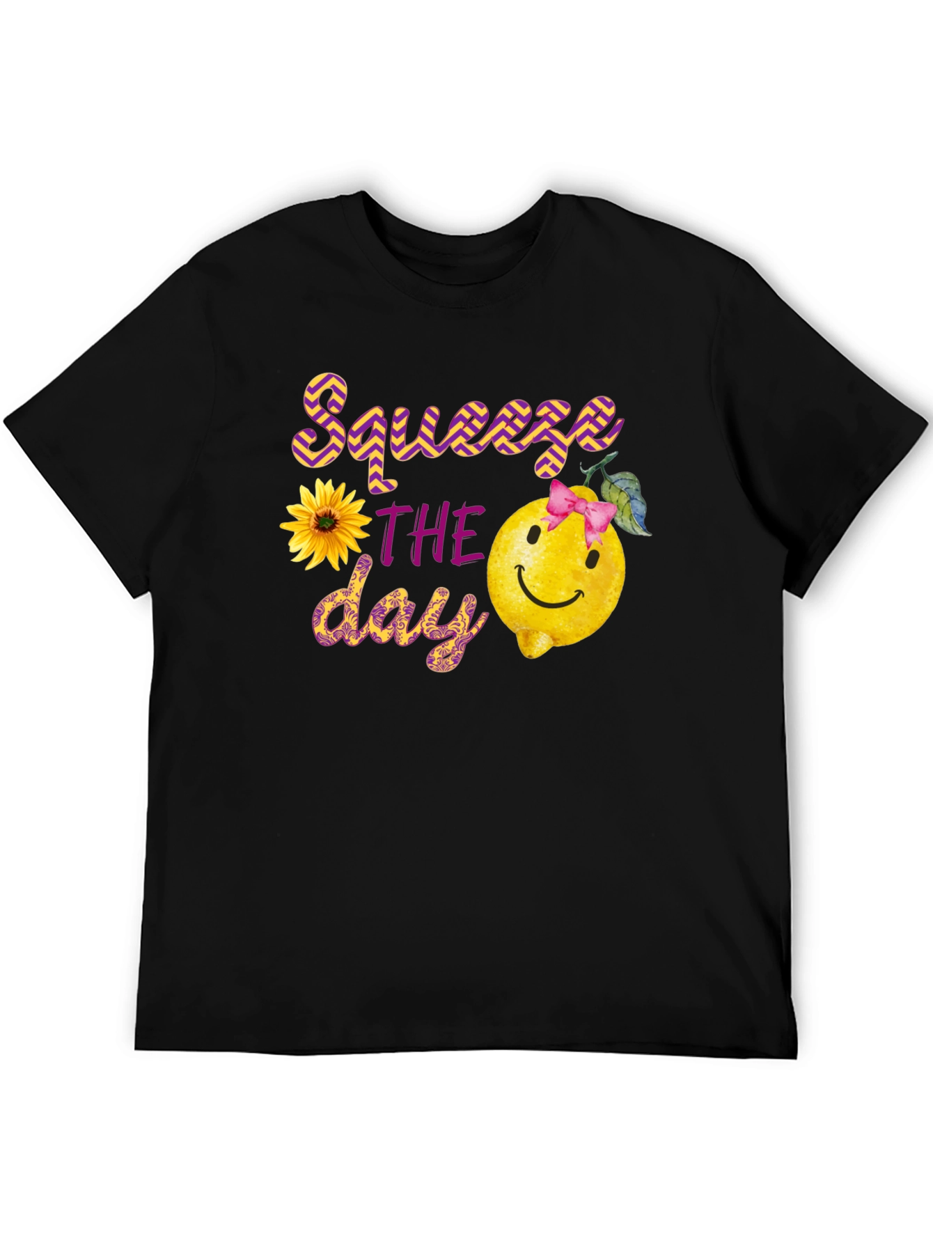 Squeeze the Day Black Graphic Tee