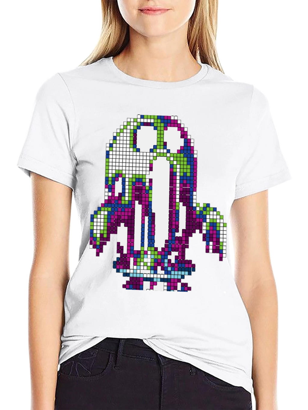 Pixel Monster Graphic Tee - Retro Gaming Style