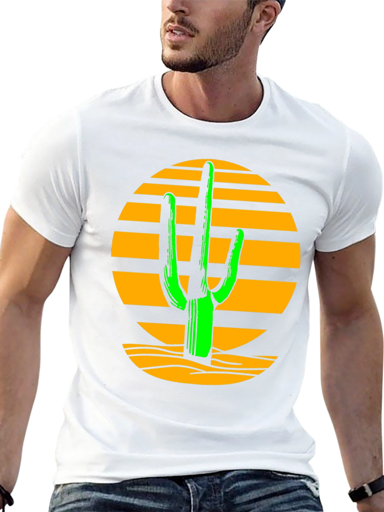 Cactus Sunset T-Shirt - Desert Graphic Tee
