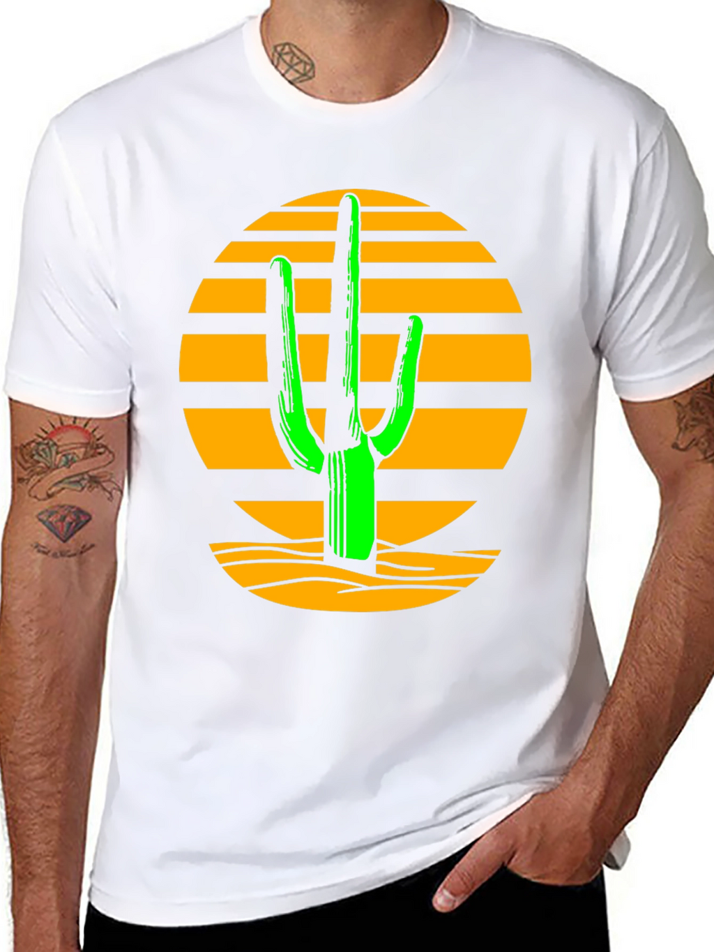 Cactus Sunset T-Shirt - Desert Graphic Tee