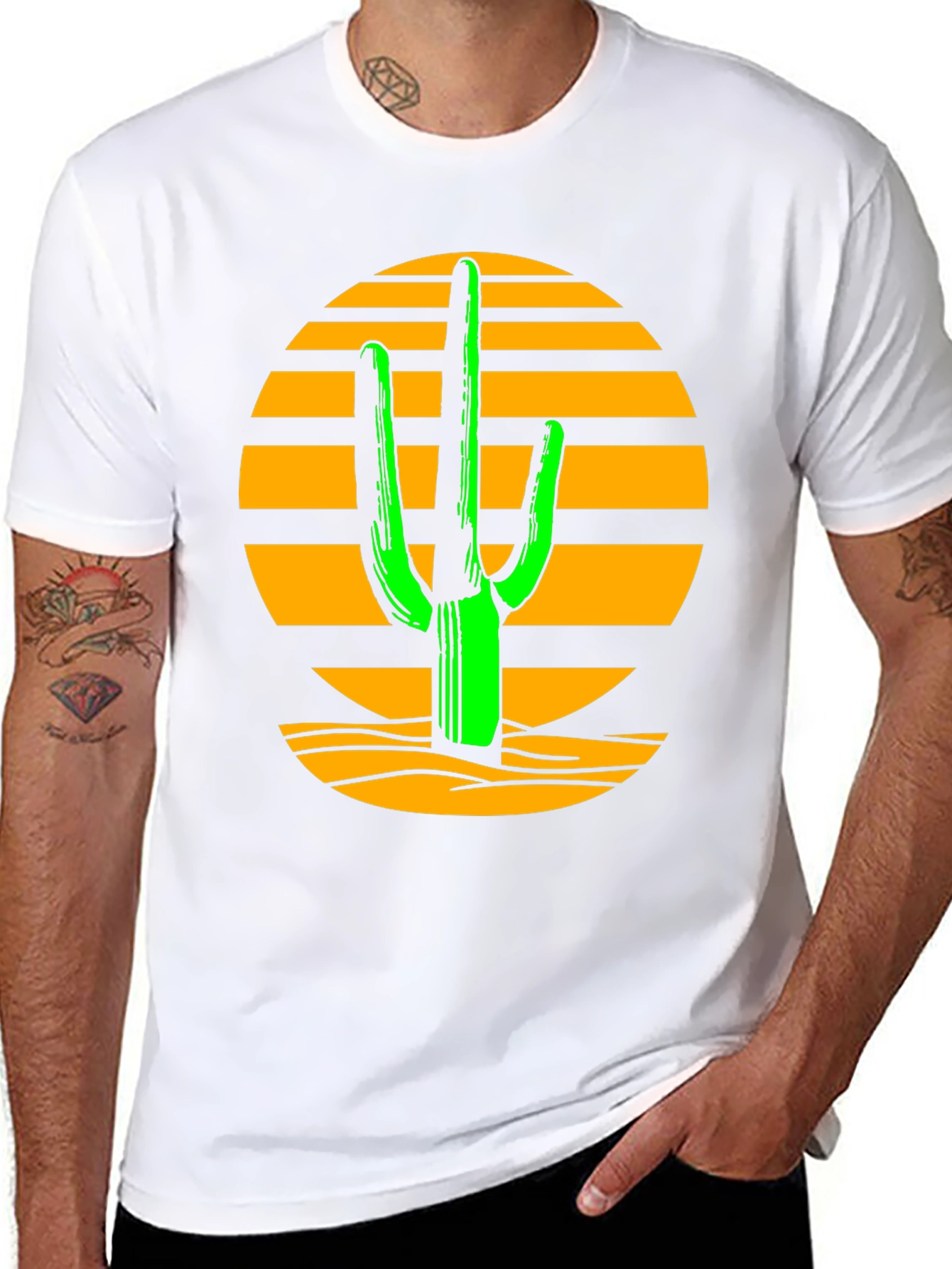 Cactus Sunset T-Shirt - Desert Graphic Tee