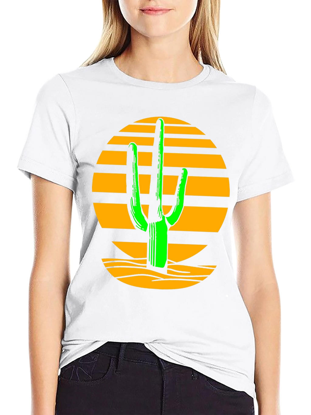 Cactus Sunset T-Shirt - Desert Graphic Tee