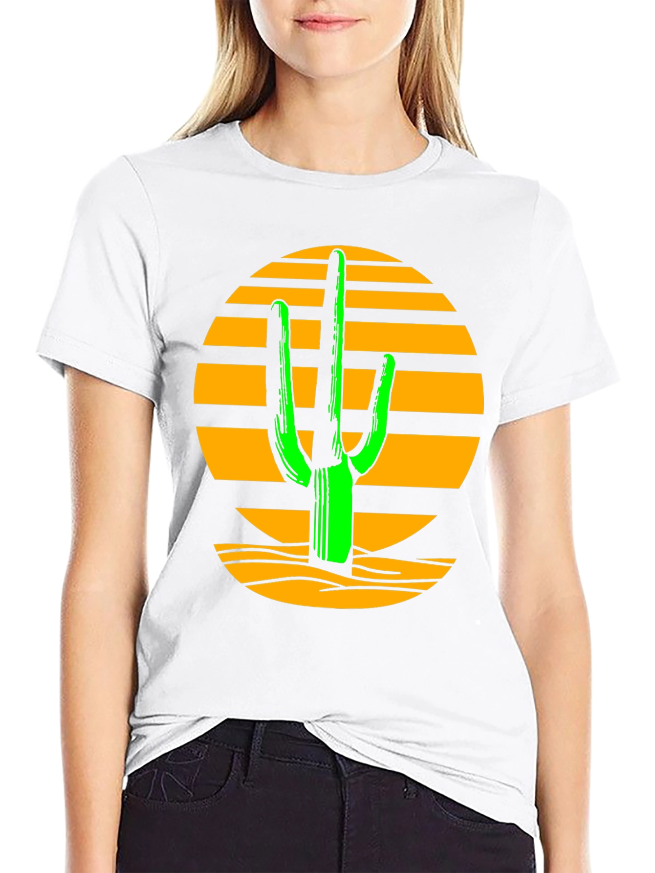 Cactus Sunset T-Shirt - Desert Graphic Tee