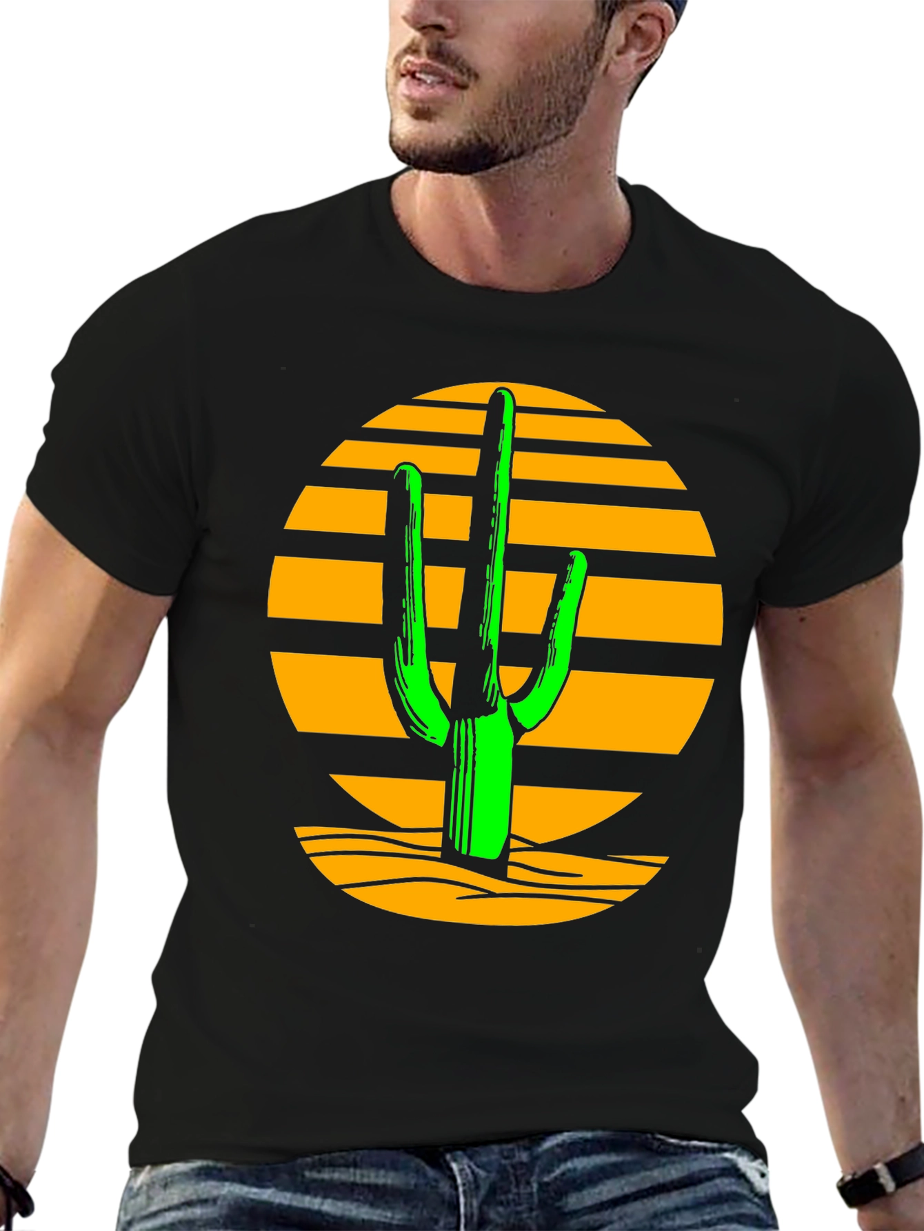 Cactus Sunset T-Shirt - Desert Graphic Tee