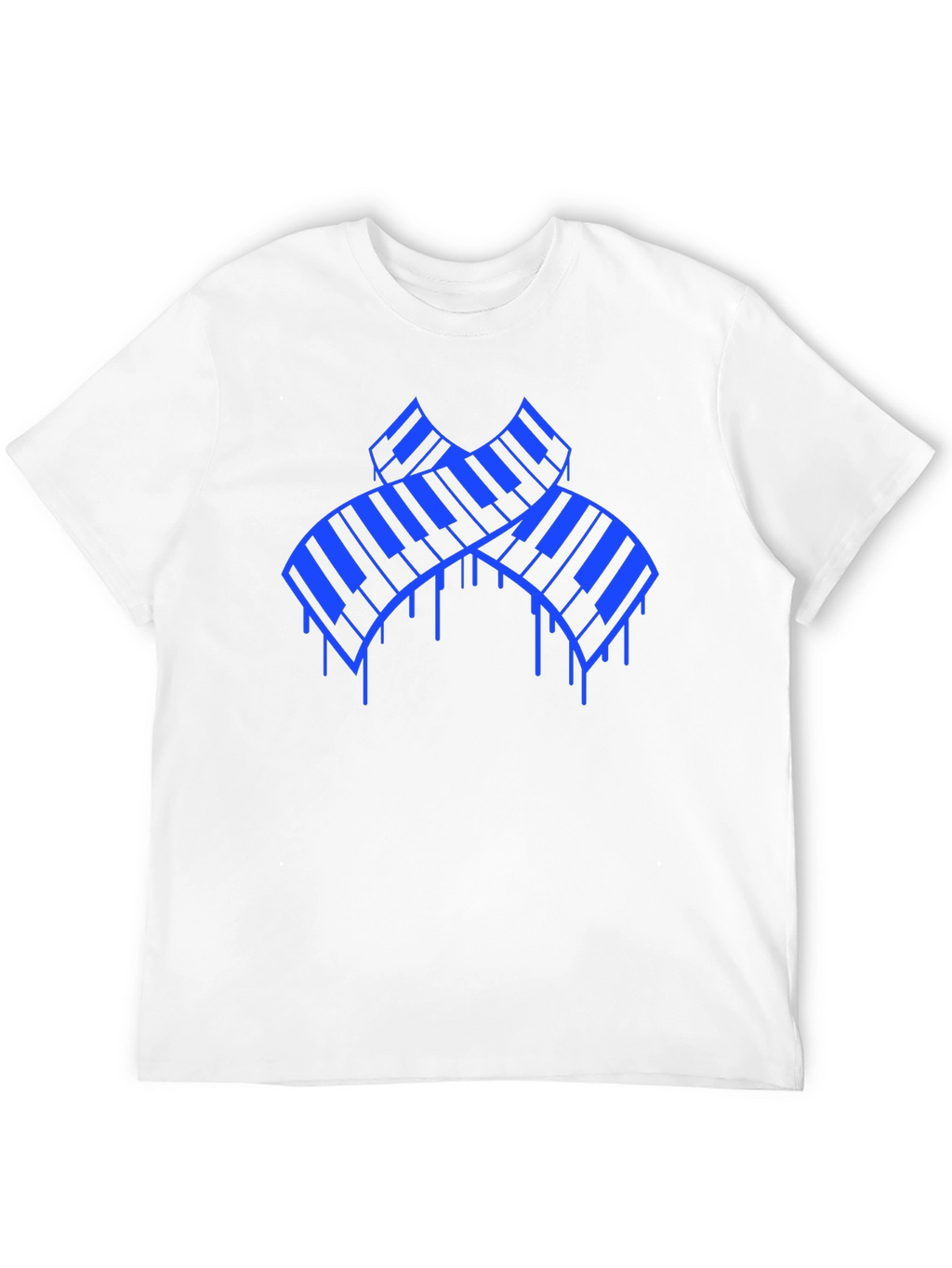 Piano Keys Graphic T-Shirt - Black