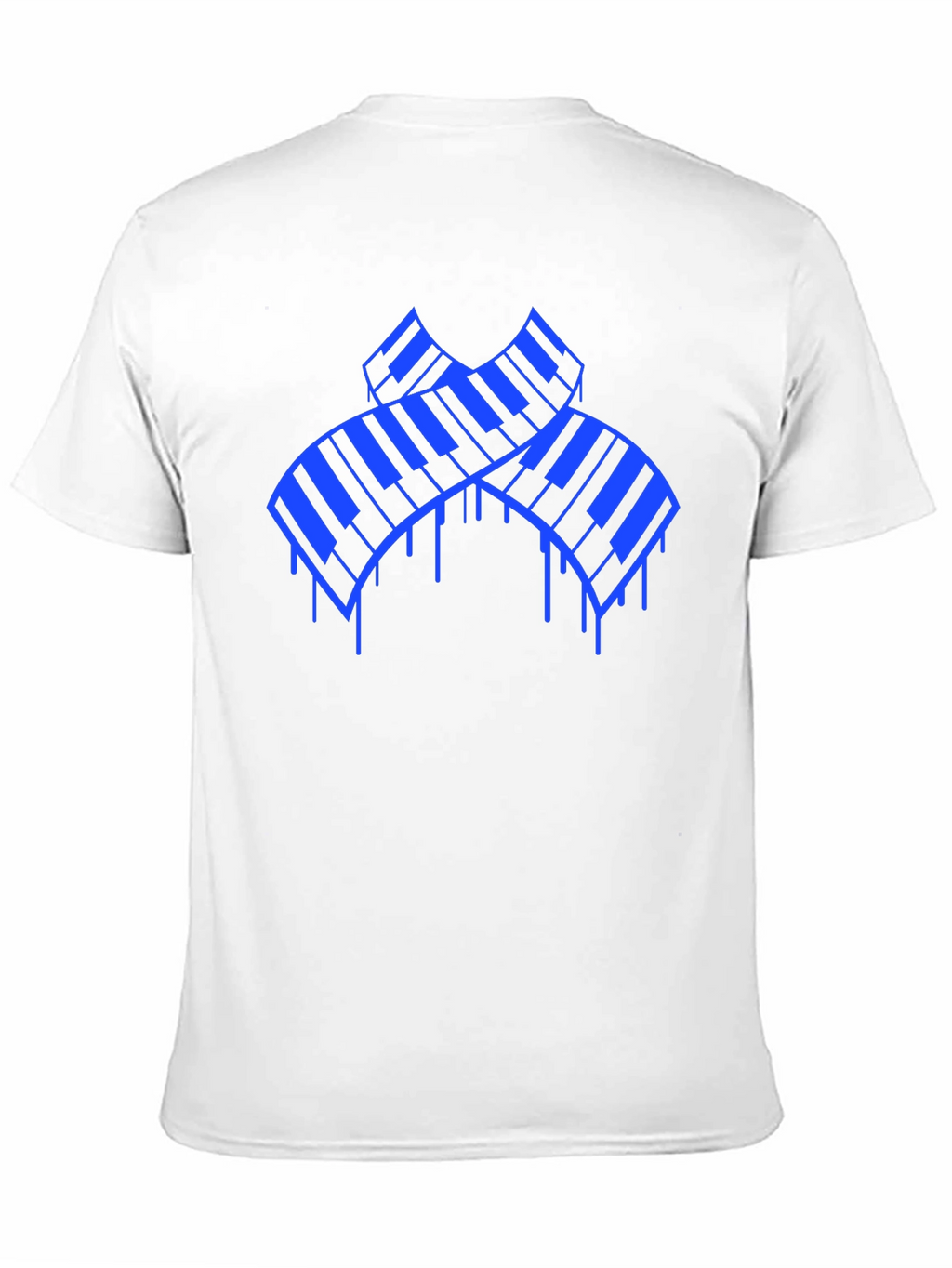 Piano Keys Graphic T-Shirt - Black