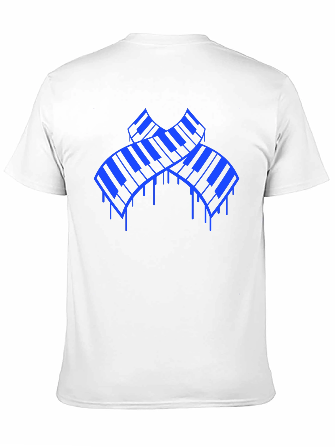 Piano Keys Graphic T-Shirt - Black