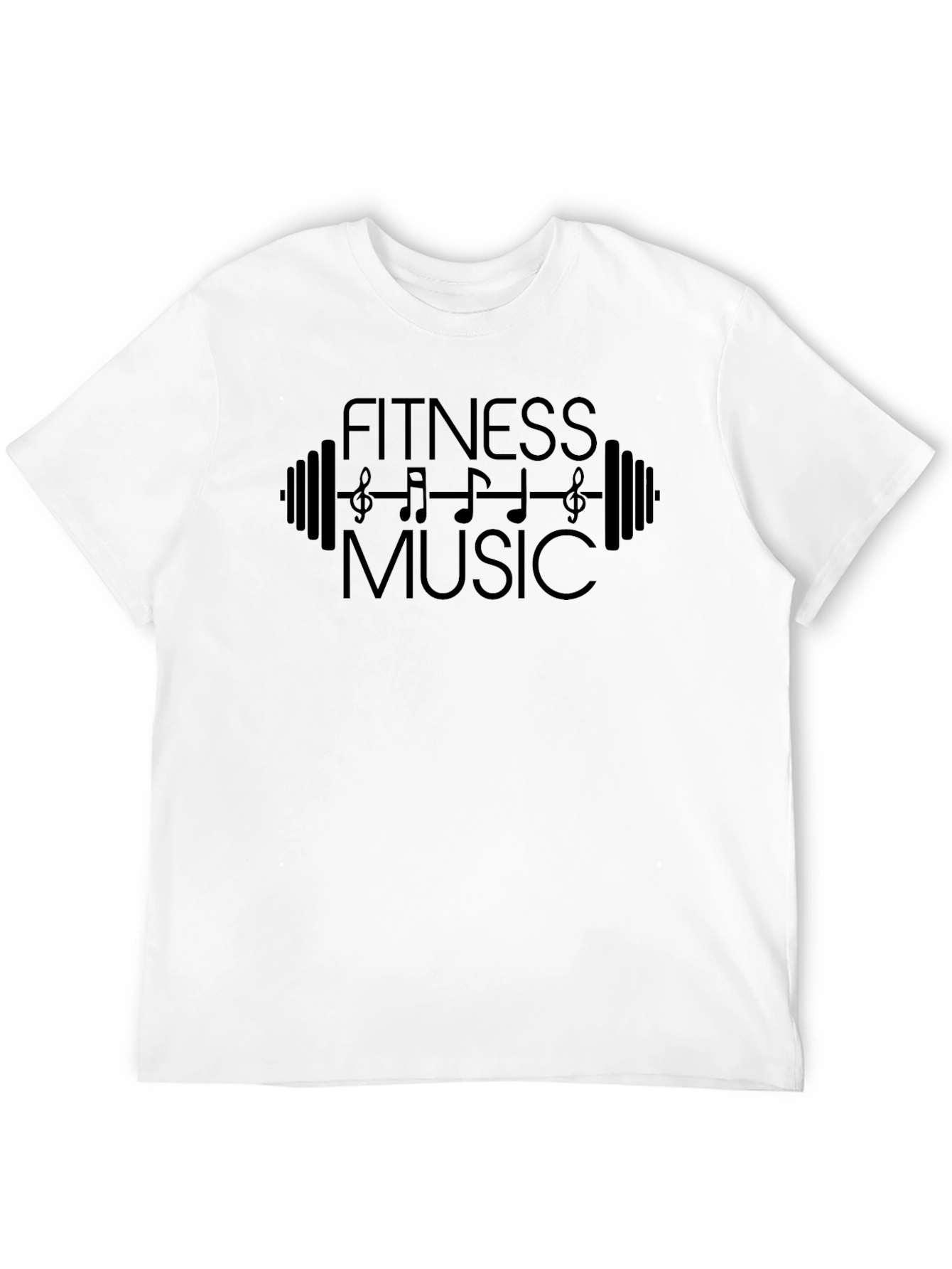 Fitness Music Graphic Tee - Workout Apparel