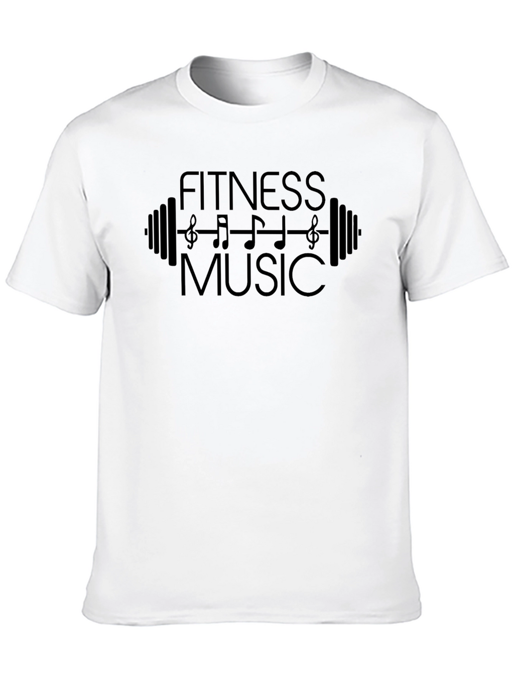 Fitness Music Graphic Tee - Workout Apparel