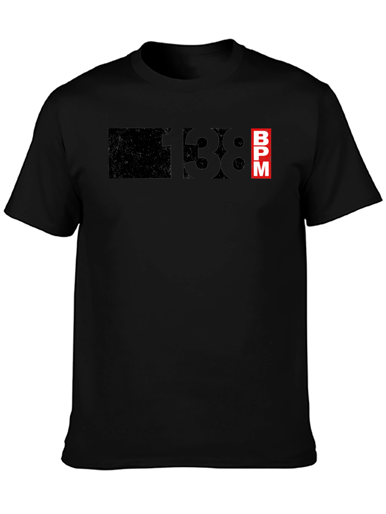 138 BPM Black T-Shirt - Music Lover Tee