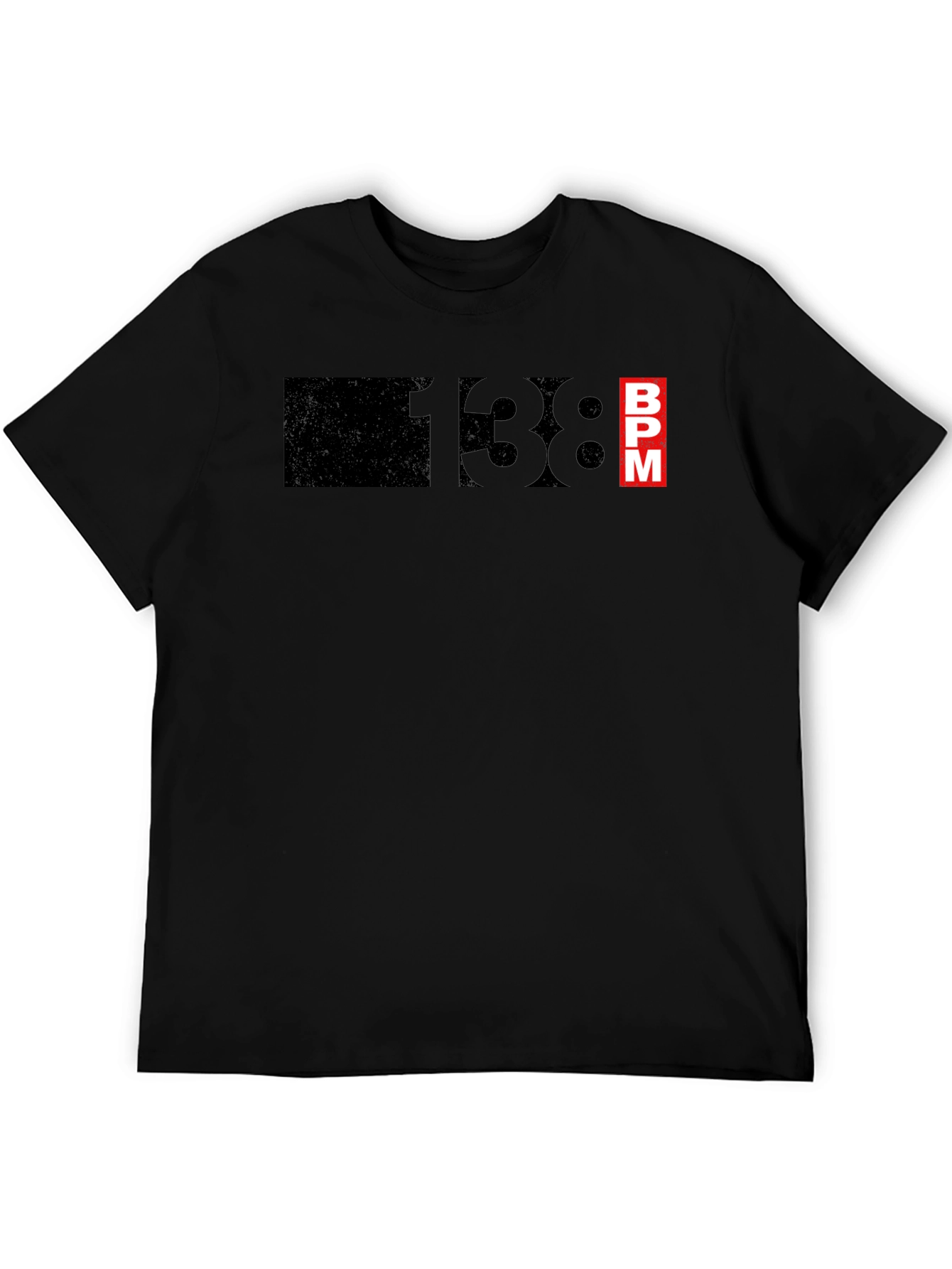 138 BPM Black T-Shirt - Music Lover Tee